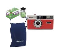 AgfaPhoto Analogue 35 mm Compact Film Camera in set: pellicola per immagini a colori + batteria