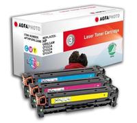 AgfaPhoto APTHPU0SL1AME cartuccia toner 3 pz Ciano, Magenta, Giallo