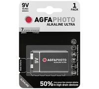 AgfaPhoto Batteria alcalina Ultra -9 V 6LR61 E-Block 1 pezzo