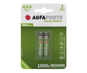 Agfaphoto Batteria ricaricabile Micro AAA 2-pack