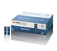 AGFAPHOTO Batterie alcaline 1,5 Volt | Batterie Mignon AA 100 pezzi | Batteria più potente per uso professionale | Batterie AA versatili per vari dispositivi elettronici
