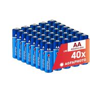 AgfaPhoto Batterie Alcaline PLUS AA LR6 1.5V Confezione da 40, Lunga Durata, Ideali per Telecomandi Giocattoli Fotocamere e Altro, Prestazioni Affidabili, Conservazione 7 Anni