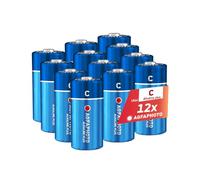 AgfaPhoto - Batterie alcaline Plus Baby C LR14 (1,5 V, confezione da 12) - Lunga durata, ideali per elettrodomestici, torce, giocattoli e altro ancora, prestazioni affidabili e costanti