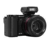 AgfaPhoto Realishot C130 Fotocamera Digitale Compatta Sensore CMOS, Apertura f/1.8-2.6, ISO 100-3200, Autofocus, Display LCD, Memoria Esterna SD, Batteria Ricaricabile - Nero