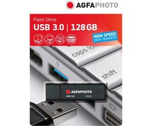 Agfaphoto Chiavetta USB 128 GB, USB 3.0 nero