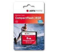 Agfa Compact Flash 8gb High Speed 233x Mlc Memory Card Nero