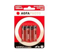 AGFAPHOTO - Confezione 4 Pile AAA Micro Ricaricabile