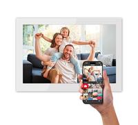 Cornice Digitale Agfaphoto Realiview APF1000 10" Wi-Fi 32GB LCD Vetro Bianca
