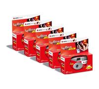 AgfaPhoto LeBox Flash Pack 5X Fotocamera usa e getta con flash per 27 foto