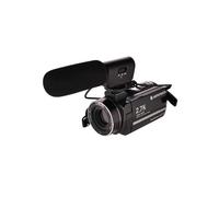 AGFAPHOTO Realimove CC2700 Videocamera Ultra HD 2.7K | Nero, 1 Microfono, Schermo Touch IPS 3 Pollici, Zoom Digitale 18X, Luce LED, Telecomando, Stabilizzazione Foto DIS