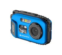 AGFA PHOTO Realishot WP6000 - Fotocamera digitale impermeabile, 3 m/10 piedi, 18 MP, video HD, schermo LCD da 2,4”, zoom digitale 16x, autofocus, specchietto per selfie, batteria al litio - Blu