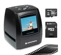 AgfaPhoto - Scanner per pellicole digitale - Realiview AFS100-10 MP, schermo LCD da 2,4" - Diapositive e negativi 35 mm/135 - Negativi in bianco e nero - Cavi, supporti inclusi + scheda SD da 32 GB
