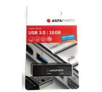 AgfaPhoto USB 3.2 Gen.1 Clé USB 16 Go Noir - Transfert Ultra-Rapido, Compatibile con USB 3.0/2.0, Design Compatto ed Elegante, Ideale per Archiviazione di File, Documenti, Foto e Video