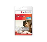 AgfaPhoto USB Flash Drive 2.0 32GB 32 GB USB tipo A 2.0 Cuffia Argento 10514