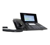 AGFEO ST 56 IP Phone Nero Cornetta cablata 5000 voci LCD Blu Isdn 6101546