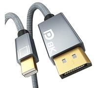 AGFINEST Cavo Mini DP a DP 1.4 da 1,5 m, Bi-Direzionale Thunderbolt 2 a DisplayPort 8K@60Hz, 4K@144Hz, 2K@165Hz, HDR, G-Sync, FreeSync, Mini DP placcato oro per MacBook, iMac, Monitor