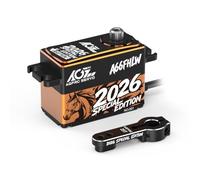 AGFRC Servo-motore RC impermeabile a basso profilo da 60 kg, velocità 0,100 secondi, servo digitale a 4 poli programmabile senza spazzole con ingranaggi completamente in metallo per auto e camion RC 1
