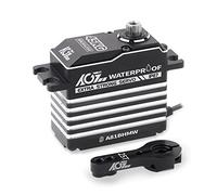AGFRC Servo motore RC impermeabile da 45 kg ad alta coppia di torsione - Servo senza spazzole digitale Full Metal Gear per 1/8 1/10 RC auto barca crawler, angolo di controllo 180° (A81BHMW)
