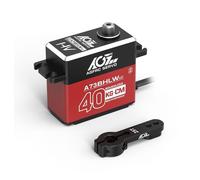 AGFRC Servosterzo impermeabile da 40 kg - Servo digitale ad alta coppia - Servo programmabile senza spazzole per modello RC 1/10, angolo di controllo 180 ° (A73BHLW)