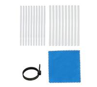 Aggancio ad anello sizer invisibile Strumento di serraggio in silicone a spirale con strumento di misurazione per anelli allentati 20 pezzi 2 dimensioni Include tessuti di