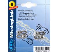 Aggancio Catena KMC 9v (6,60mm) (Blister 2uds) per Bici Bicicletta