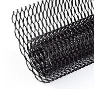 AggAuto - Griglia universale per auto in lega di alluminio, foro a nido d’ape da 10 x 38 mm, estensibile e universale, 100 x 33 cm, nero