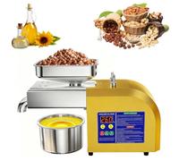 AGGBDYXO Estrattore D'Olio Uso Domestico, 1100w Pressa Elettrica per Olio Macchina per L'Olio A Freddo Frantoio Estrai Facilmente Olio Puro da Arachidi, Sesamo, Semi di Girasole, Noci E Altro