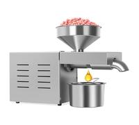 AGGBDYXO Macchina per La Spremitura A Freddo Dell'Olio, Macchina per L'Estrazione Automatica Dell'Olio da 800 W per Uso Domestico, Macchina Elettrica per L'Estrazione Dell'Olio di Semi E Noci
