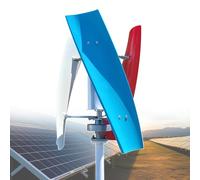 AGGBDYXO Multicolor, Kit generatore Eolico ad ASSE Verticale ultrasilenzioso da 14000 W, avvia a 2 m/s per Aree con Vento Debole Facile Montaggio per casa, Barca, Alimentazione off-Grid