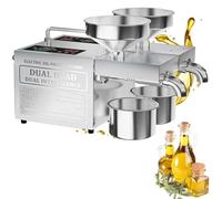 AGGBDYXO Pressa per Olio a Doppia Testa Potenziata, pressa per Olio da 1600 W con Viti da 210 mm, capacità di Lavorazione di 6-10 kg/h, Design Resistente e Compatto