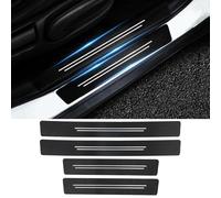 aGGHJK 4 Pezzi battitacco Auto per Skoda Octavia 4 (IV) NX3 I 2020-2024, Carbonio Fiber Guard Soglia Porta,Protezione del davanzale della portiera dell'auto,Protezione Battitacco