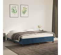 Aggiorna Giroletto Blu Scuro 160x200 cm in Velluto Divano Letto Angolare Vestiletto Matrimoniale Contenitore Letti a Soppalco una Piazza e Mezza Coprirete Rete Singola Bed Frame