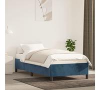 Aggiorna Giroletto Blu Scuro 90x200 cm in Velluto Coprirete Rete Singola Divano Letto Angolare Bed Frame Vestiletto Matrimoniale Contenitore Letti a Soppalco una Piazza e Mezza