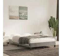 Aggiorna Giroletto Grigio Chiaro 120x200 cm in Velluto Letti a Soppalco una Piazza e Mezza Coprirete Rete Singola Divano Letto Angolare Bed Frame Vestiletto Matrimoniale Contenitore