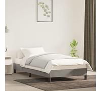 Aggiorna Giroletto Grigio Chiaro 90x190 cm in Velluto Divano Letto Angolare Vestiletto Matrimoniale Contenitore Letti a Soppalco una Piazza e Mezza Coprirete Rete Singola Bed Frame