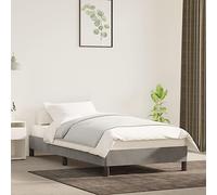 Aggiorna Giroletto Grigio Chiaro 90x200 cm in Velluto Letti a Soppalco una Piazza e Mezza Vestiletto Matrimoniale Contenitore Divano Letto Angolare Coprirete Rete Singola Bed Frame