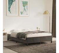 Aggiorna Giroletto Grigio Scuro 140x190 cm in Velluto Coprirete Divano Letto Angolare Vestiletto Matrimoniale Contenitore Bed Frame Rete Singola Letti a Soppalco una Piazza e Mezza