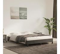 Aggiorna Giroletto Grigio Scuro 140x200 cm in Nero Coprirete Bed Frame Rete Singola Divano Letto Angolare Letti a Soppalco una Piazza e Mezza Vestiletto Matrimoniale Contenitore