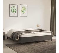 Aggiorna Giroletto Grigio Scuro 160x200 cm in Velluto Vestiletto Matrimoniale Contenitore Divano Letto Angolare Rete Singola Bed Frame Coprirete Letti a Soppalco una Piazza e Mezza