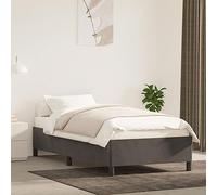 Aggiorna Giroletto Grigio Scuro 80x200 cm in Velluto Coprirete Letti a Soppalco una Piazza e Mezza Bed Frame Divano Letto Angolare Rete Singola Vestiletto Matrimoniale Contenitore