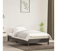 Aggiorna Giroletto Grigio Scuro 90x200 cm in Velluto Divano Letto Angolare Coprirete Rete Singola Vestiletto Matrimoniale Contenitore Bed Frame Letti a Soppalco una Piazza e Mezza