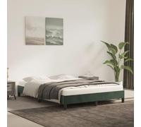 Aggiorna Giroletto Verde Scuro 140x200 cm in Velluto Bed Frame Vestiletto Matrimoniale Contenitore Letti a Soppalco una Piazza e Mezza Rete Singola Divano Letto Angolare Coprirete