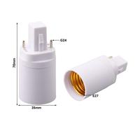 Aggiorna i tuoi apparecchi con adattatore base lampada a vite da G24 a E27 (conf