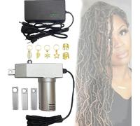 Aggiorna Il Produttore Di Dreadlocks Con 3 Teste, All'uncinetto Dreadlock Portatile Machine, Fai-Da-Te, I Tuoi Capelli Sintetici O Umani Facilmente-.