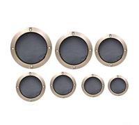 Aggiorna il tuo audio con Gold Speaker Mesh Enclosure Frame Facile installazione, suono migliorato (5 pollici)