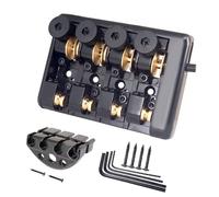 Aggiorna il tuo basso da viaggio con questo ponte sella a rulli in ottone senza