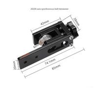 Aggiorna il tuo Ender 3 con il dispositivo di regolazione dell'asse X e Y del tendicinghia sincrono in lega di alluminio (2020X)