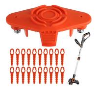 Aggiorna la testina della lama della bobina di filo WA0004 compatibile con il decespugliatore a batteria Worx WG157E WG163E WG154E WG169E, bobina sostituibile WA0010 adatta al decespugliatore a falce