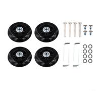 Aggiorna la tua attrezzatura da viaggio Affidabile e di lunga durata Set di 4 ruote per bagagli in gomma per le tue avventure (75 x 24 mm)
