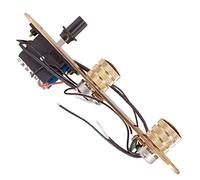Aggiorna la tua chitarra con 3 vie Wired Control Plate Set - Ricambio perfetto per chitarre Caster - Include interruttore e manopole - per accessori per chitarra - Dorato